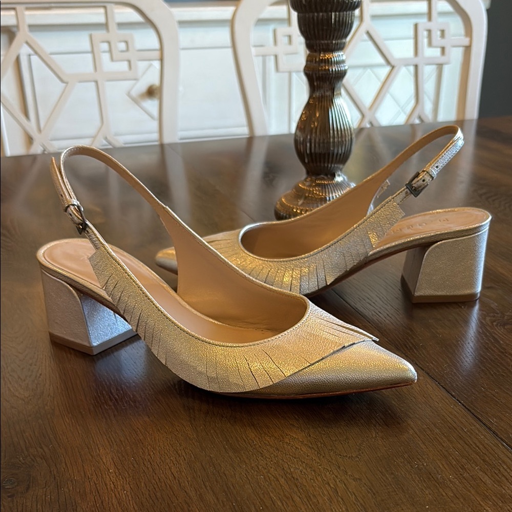 M. Gemi the Sagra heel in soft gold size 38